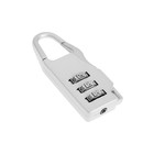 Замок навесной кодовый ТУНДРА ZK002, серый - Фото 4