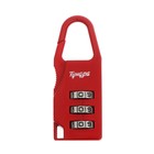 Замок навесной кодовый ТУНДРА ZK002, красный - Фото 2