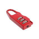 Замок навесной кодовый ТУНДРА ZK002, красный - Фото 3