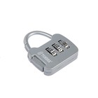 Замок навесной кодовый ТУНДРА ZK001, серый - Фото 2