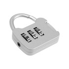 Замок навесной кодовый ТУНДРА ZK001, серый - Фото 3