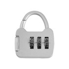 Замок навесной кодовый ТУНДРА ZK001, серый - Фото 4