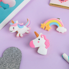 Набор значков (3шт) «Единороги» радужные, форма МИКС, цветные - Фото 1