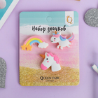 Набор значков (3шт) «Единороги» радужные, форма МИКС, цветные - Фото 3