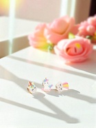 Набор значков (3 шт.) «Единороги» милые, форма МИКС, цветные - Фото 5