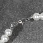 Набор 2 предмета: серьги, колье «Антуанетта» кристаллы, цвет белый в серебре, 40 см - Фото 3