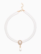 Набор 2 предмета: серьги, колье «Антуанетта» вспышка, цвет белый в золоте, 40 см - Фото 4