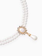 Набор 2 предмета: серьги, колье «Антуанетта» вспышка, цвет белый в золоте, 40 см - Фото 3