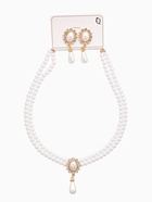 Набор 2 предмета: серьги, колье «Антуанетта» вспышка, цвет белый в золоте, 40 см - Фото 8