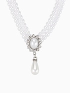 Набор 2 предмета: серьги, колье «Антуанетта» вспышка, цвет белый в серебре, 40 см - Фото 3