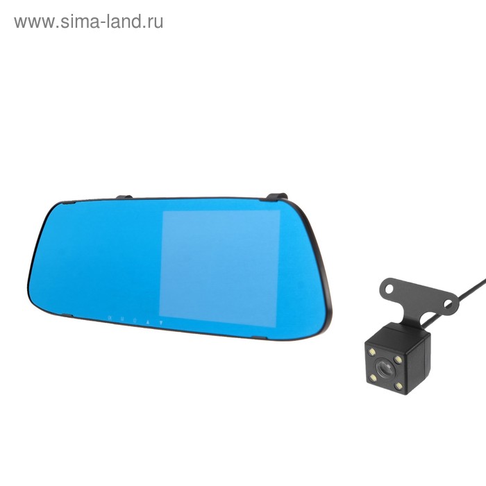 Видеорегистратор Cartage, 2 камеры, HD 1080P, размер 30×8 см, TFT 5.0, обзор 140° - Фото 1