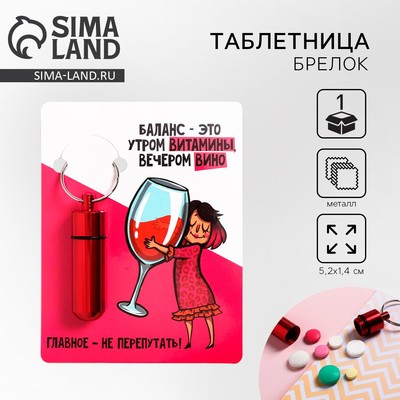 Таблетница брелок «Чика», 8.5×11 см