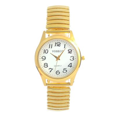 Часы наручные женские кварцевые, d-4 см, золото