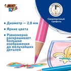 Карандаши 12 цветов BIC Kids Illusion, детские, шестигранные, с ластиком, стираемые - Фото 4