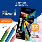 Карандаши 12 цветов BIC Color Up, для подростков и взрослых, трёхгранные, микс - Фото 1
