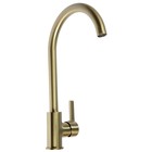 Смеситель для кухни Accoona A4594AW, однорычажный, высокий излив, латунь, золото - Фото 2