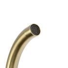 Смеситель для кухни Accoona A4594AW, однорычажный, высокий излив, латунь, золото - Фото 4