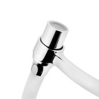 Смеситель для кухни Accoona A4890G-3, однорычажный, силиконовый излив, латунь, белый, хром 4973664