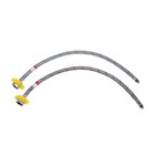 Смеситель для кухни Accoona A4890G-3, однорычажный, силиконовый излив, латунь, белый, хром 4973664