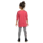 Комплект из туники и лосин для девочек, рост 86 см, цвет красный - Фото 2