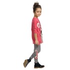 Комплект из туники и лосин для девочек, рост 86 см, цвет красный - Фото 4