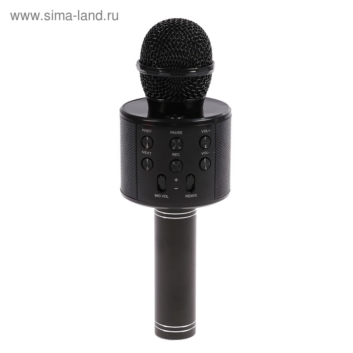УЦЕНКА Микрофон для караоке LuazON LZZ-58, 1800 мАч, чёрный - Фото 1