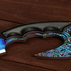 Сувенир деревянный "Ножик Керамбит с защитой пальцев", цвет ледяная закалка - Фото 3