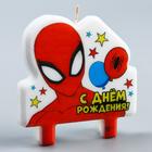 Свеча в торт «С Днем Рождения!», Человек-паук, 8×8 см - Фото 4