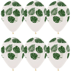 Шар латексный 12" «Зелёные листья», кристалл, 5-сторонний, набор 50 шт. - Фото 1
