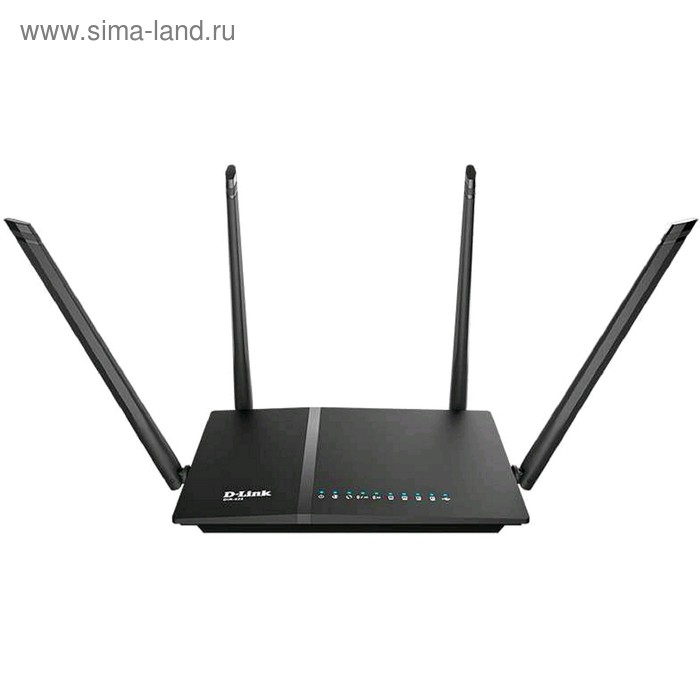 Wi-Fi роутер беспроводной D-Link DIR-825 (DIR-825/RU/R), 10/100/1000 Мбит, 4G, чёрный