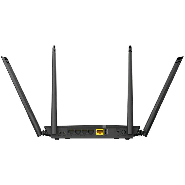 Wi-Fi роутер беспроводной D-Link DIR-825 (DIR-825/RU/R), 10/100/1000 Мбит, 4G, чёрный - фото 51297472