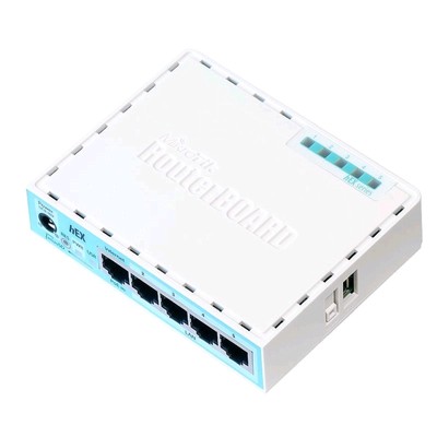 Маршрутизатор проводной MikroTik hEX (RB750GR3), 10/100/1000 Мбит, белый