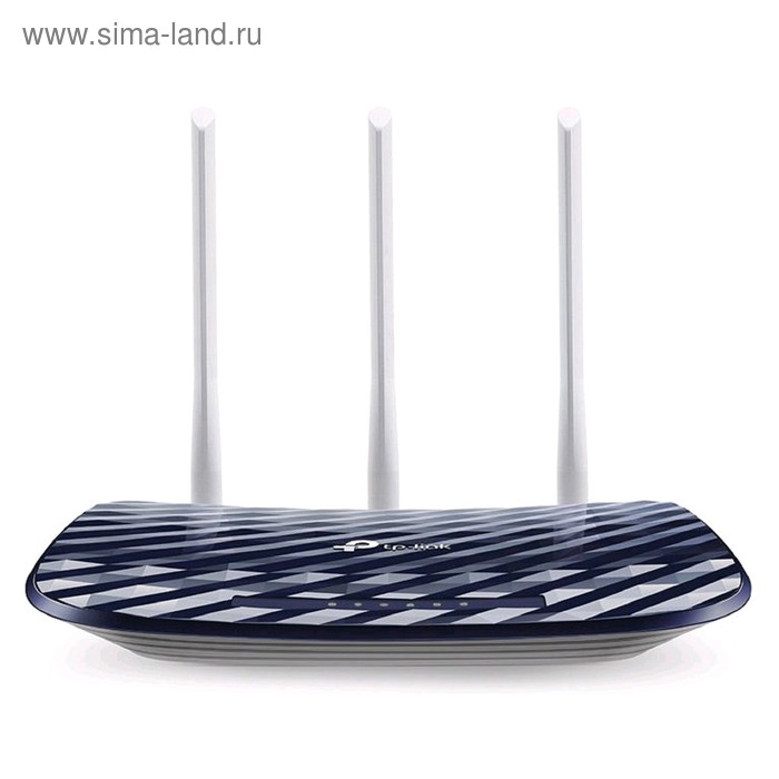 Wi-Fi роутер беспроводной TP-Link Archer C20(RU) AC750, 10/100 Мбит, синий - Фото 1