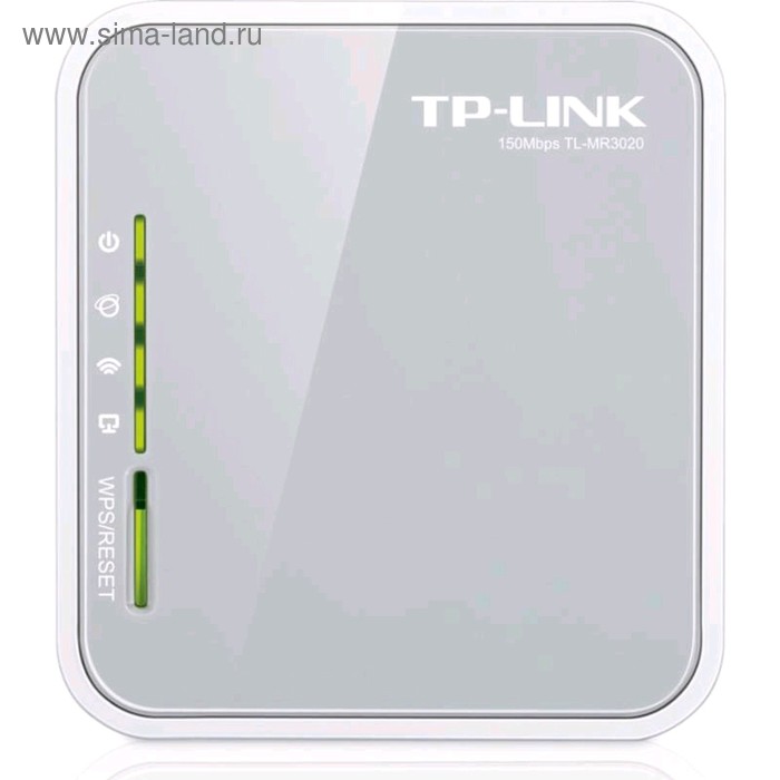 Wi-Fi роутер беспроводной TP-Link TL-MR3020 N300, 10/100 Мбит, 4G ready, белый - Фото 1