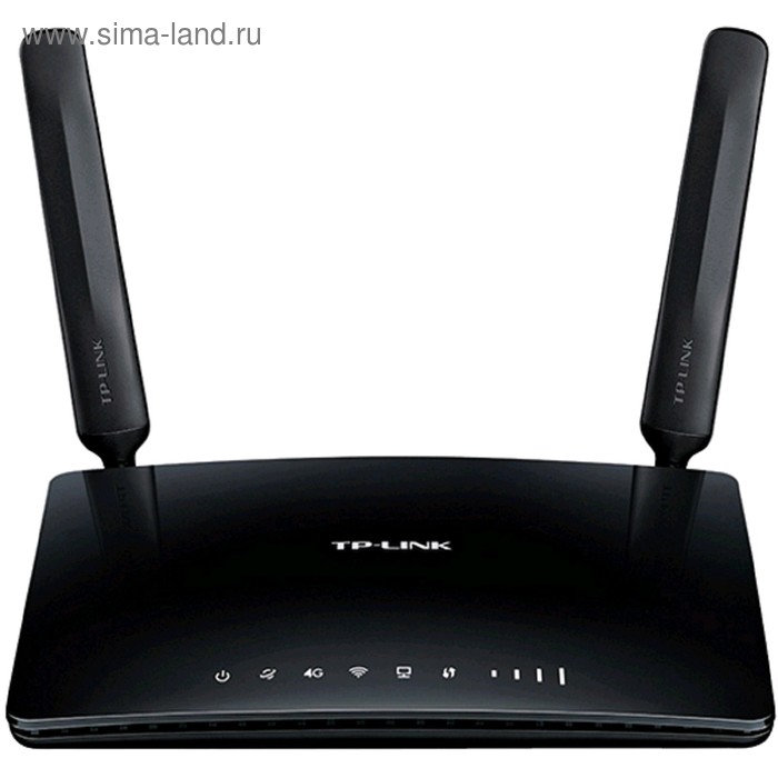 Wi-Fi роутер беспроводной TP-Link TL-MR6400 N300, 10/100 Мбит, 4G cat.4, чёрный - Фото 1