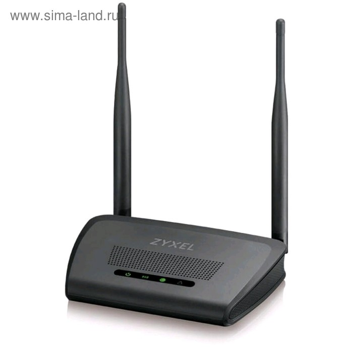 Wi-Fi роутер беспроводной Zyxel NBG-418N v2 (NBG-418NV2-EU0101F) N300, 10/100 Мбит, чёрный   499651 - Фото 1