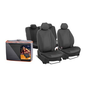 

Авточехлы для Lada Largus 2 места, "Лима", 6 предметов, экокожа перфорация, черный, ACCS-L-66