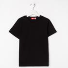 Футболка детская, рост 146 см, цвет черный - Фото 1