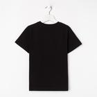 Футболка детская, рост 146 см, цвет черный - Фото 3