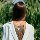 Кулон «Цепь» диск и звенья, цвет золото, 50 см - фото 21062594