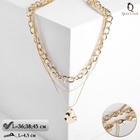 Кулон «Цепь» мятый металл, цвет золото, 45 см - Фото 1