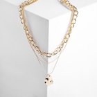 Кулон «Цепь» мятый металл, цвет золото, 45 см - Фото 6