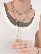 Кулон «Цепь» сердечко, цвет серебро, 45 см - Фото 6