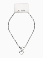 Кулон «Цепь» сердечко, цвет серебро, 45 см - Фото 8