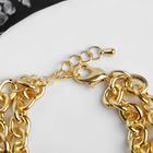 Браслет металл «Цепь» на кольце, цвет золото, 17см - фото 25562527