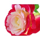 цветы искусственные 68 см, d-10 см роза розово-малиновая - Фото 2