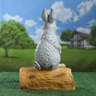 Садовая фигура из гипса «Зайка на бревне», 28.5×18.5×45 см - Фото 3