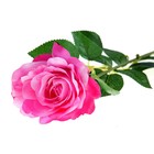цветы искусственные 68 см, d-10 см роза ярко-розовая - Фото 1