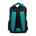 Рюкзак школьный, Luris «Тайлер», 40 х 29 х 17 см, эргономичная спинка, «Техно», чёрный - Фото 6