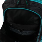 Рюкзак школьный, Luris «Тайлер», 40 х 29 х 17 см, эргономичная спинка, «Техно», чёрный - Фото 9